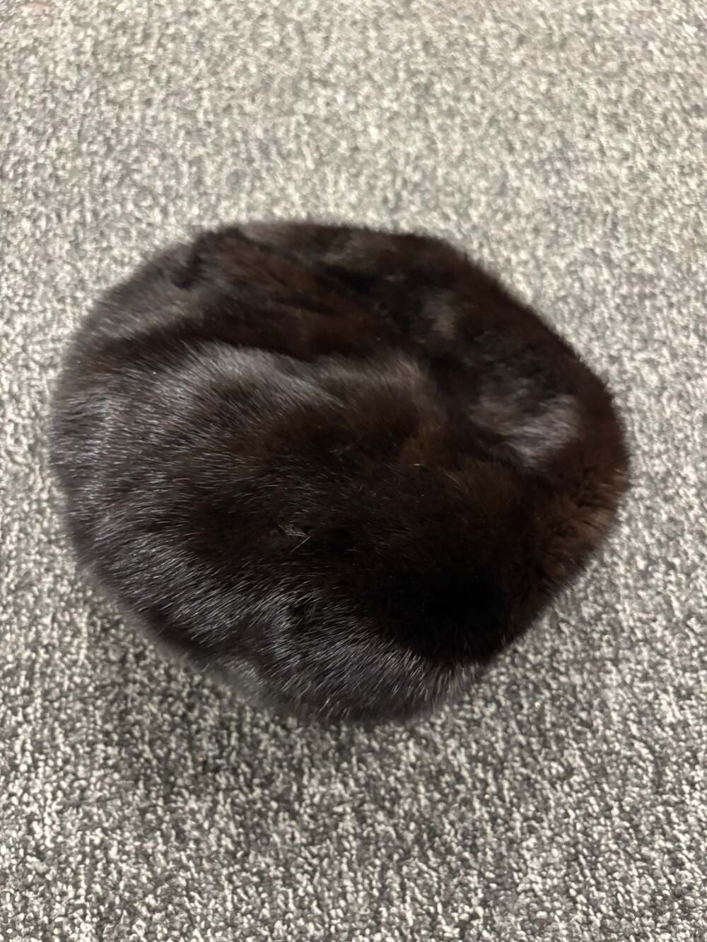 Vintage M. Rosenthal Furs Inc. Chicago Genuine Mink Fur Pillbox Hat Rare